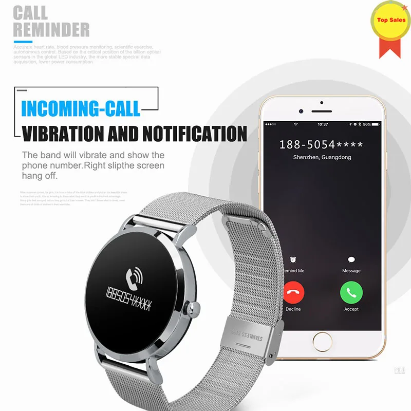 hotsale best Smart Watch Bluetooth Sport Pedometer Blood Pressure Heart Rate Monitor Wristband Bracelet band for IOS | Электроника
