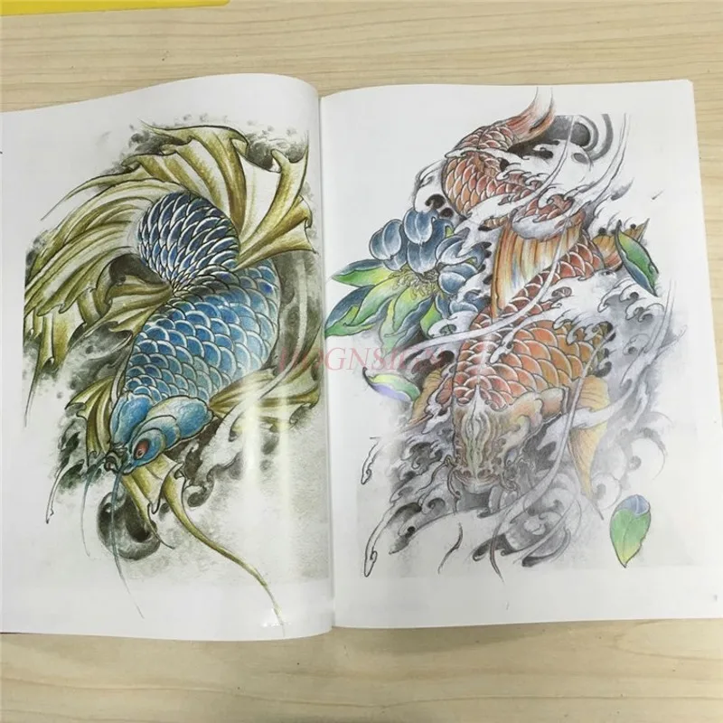 Книжки для татуировок книжка с китайским тотемным рисунком рукописный узор