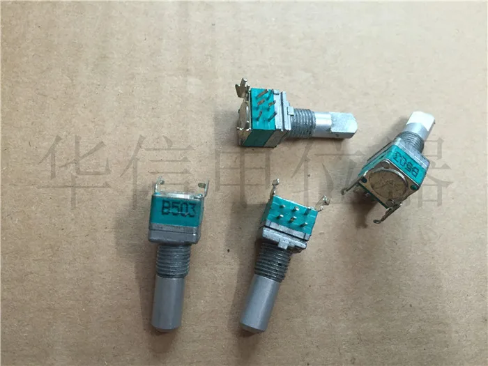 Оригинальный Новый Европейский двойной потенциометр 100% RK097G B50K с ручкой средней