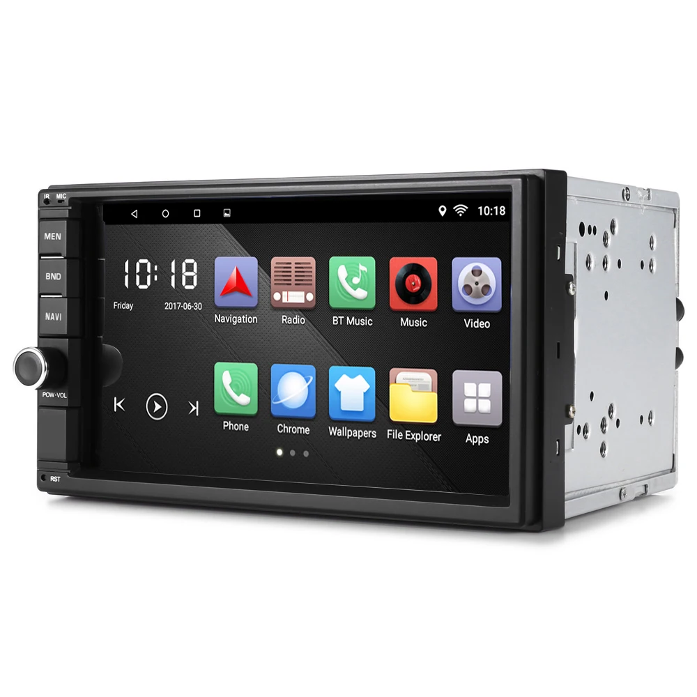 Автомобильный мультимедийный плеер Android 2 Din Bluetooth gps WiFi Авто радио с fm зеркальное