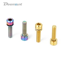 deemount m518 hex headed with washer for stem shifter seatpost clamp ti tc4 screw bicycle titanium screws with washer 6pcs