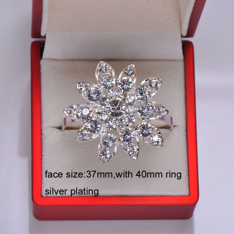 (L0428 ring) 37 мм Диаметр 20 шт./лот кольца для салфеток со стразами свадьбы украшения