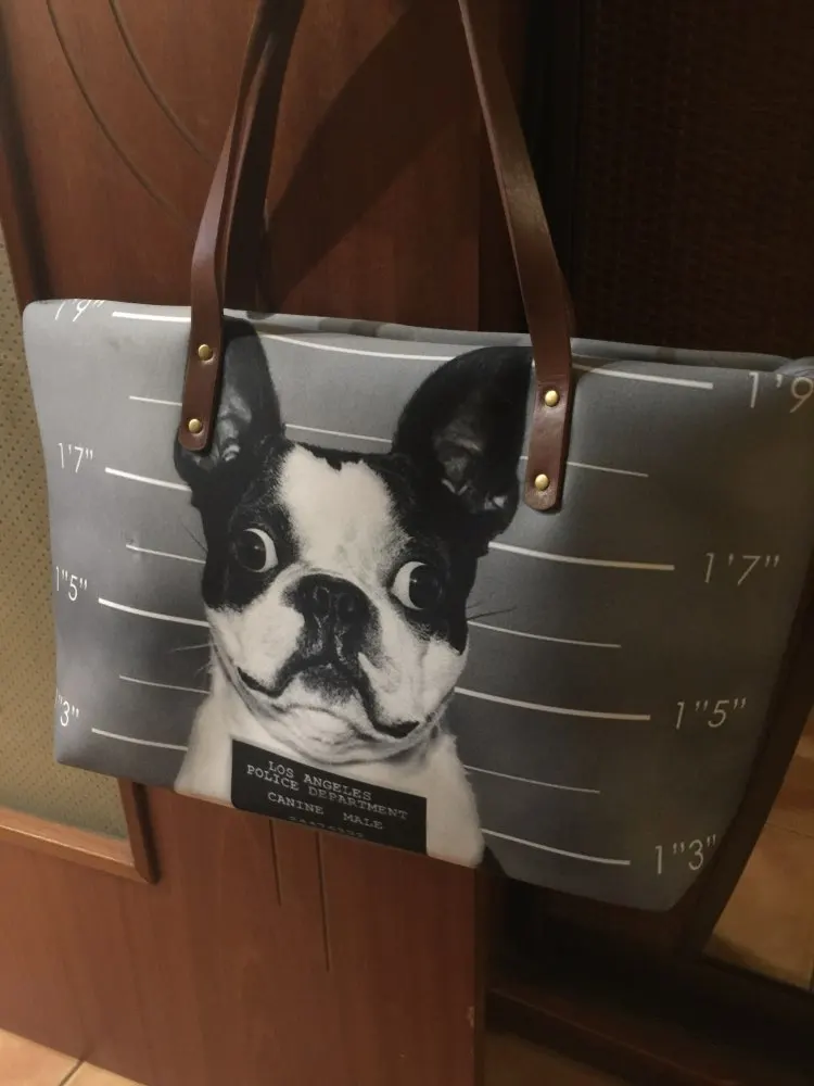 Женские сумки мессенджеры с принтом в виде животных FORUDESIGNS Boston Terrier вместительные
