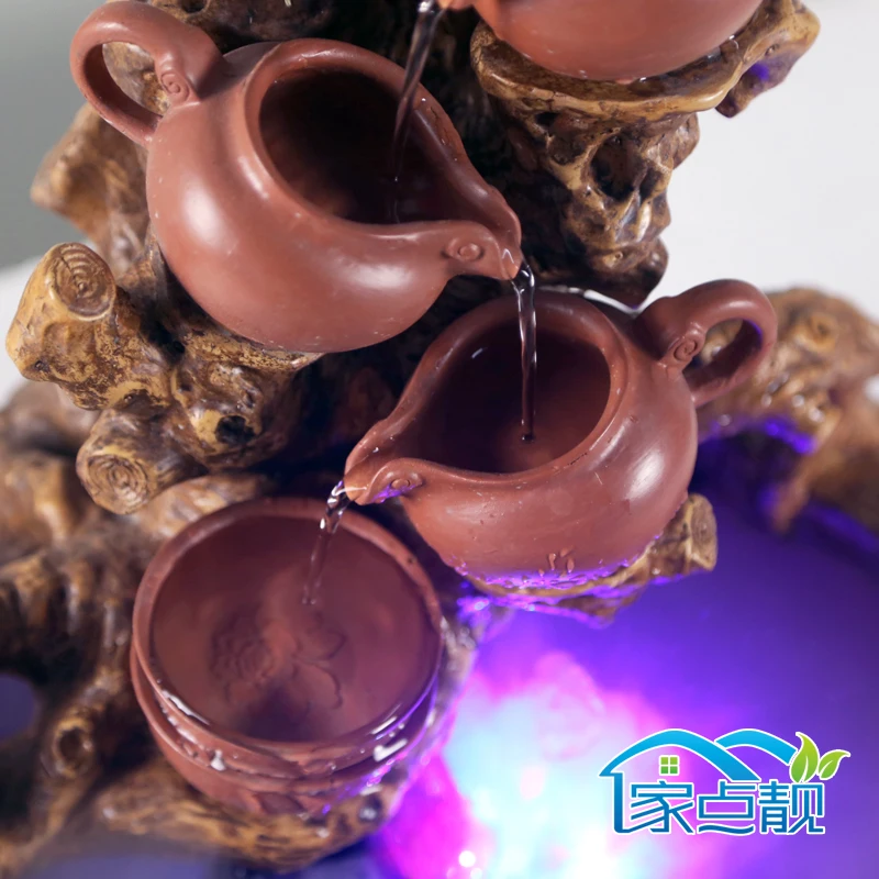 

Opening gifts feng shui ornaments Lucky tea shop knick knacks indoor home water Fountain