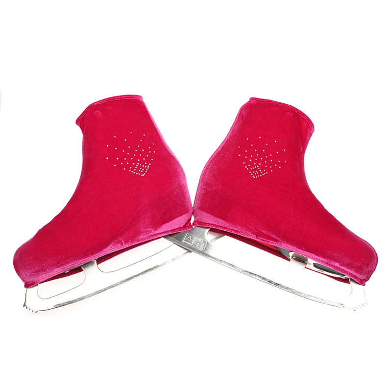 

Nasinaya Figure Skating Shoes Cover Velvet for Kids Adult Protective Roller Skate Ice Skating Accessories shiny Rhinestones 20