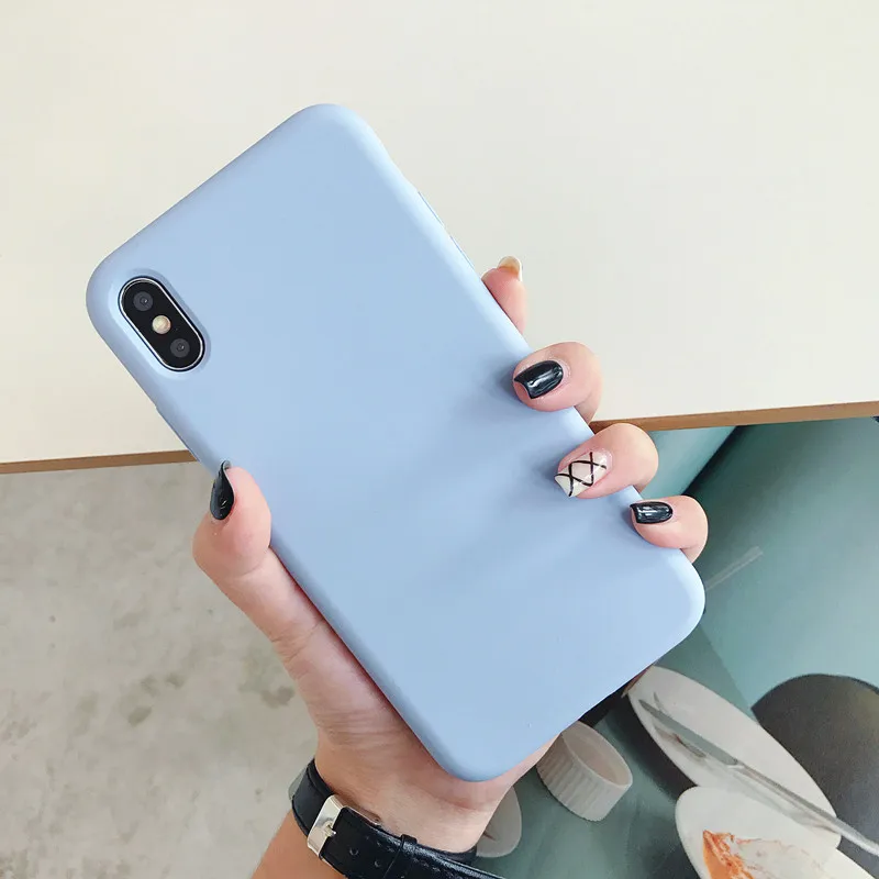 Однотонный жидкий силиконовый чехол ярких цветов для iPhone XR Xs Max X R 10, гелевый резиновый чехол для телефона, защитный чехол s Shell Coque