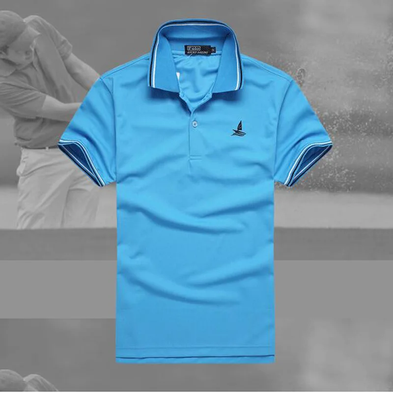 ЛАКИ Мужчины Футболка Поло 2016 Летний Новый Твердые Вязать Тонкий Homme Camisa Masculina