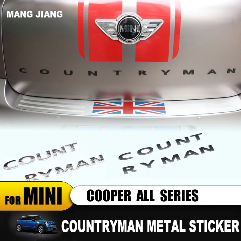 Для BMW Mini Cooper Countryman R60 F60 3D Металл задний багажник слово наклейка с буквами значок