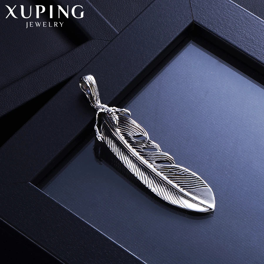 Xuping романтическое перо Форма Цепочки и ожерелья с подвесками Нержавеющая сталь