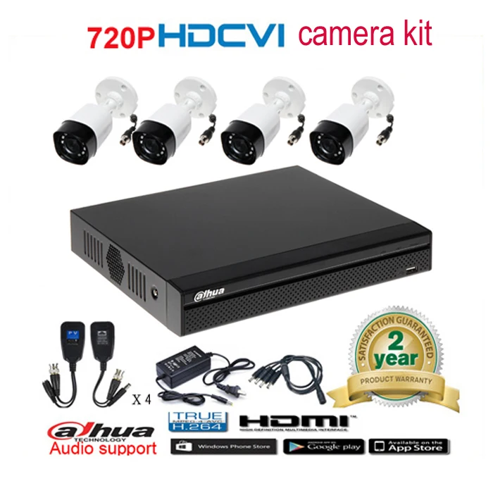 Dahua оригинальный 720 P DH HAC HFW1000R водонепроницаемый CVI ИК Пуля безопасности Камера с