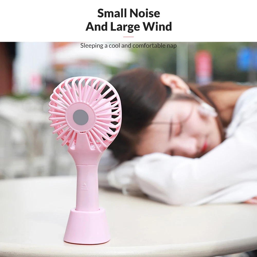 TOPK портативный мини-usb вентилятор ручной держатель встроенный аккумулятор