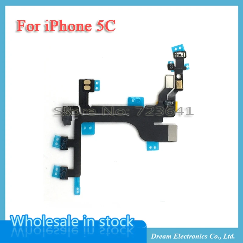 Гибкий кабель питания для iPhone 5C 4 4G 4S Mute переключатель громкости ВКЛ./ВЫКЛ.