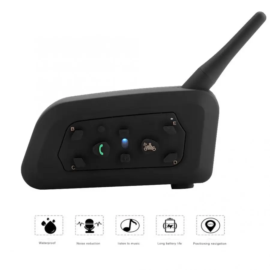 Беспроводная Bluetooth гарнитура для мотоциклетного шлема домофон с гарнитурой