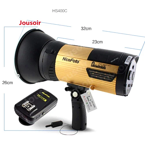 Nicefoto HS400C наружная вспышка 400 Вт Высокоскоростная синхронизация N flash беспроводная