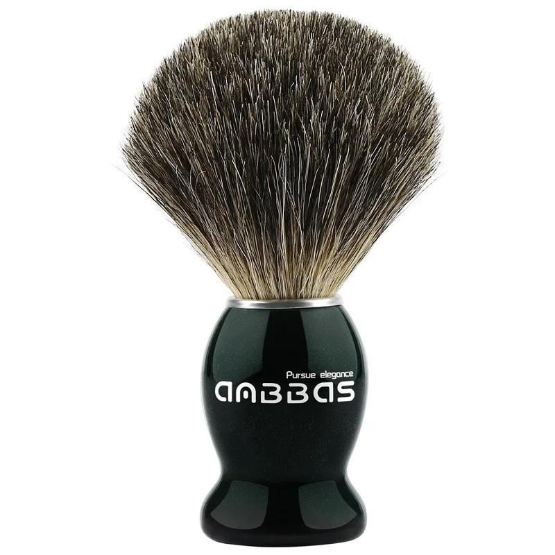 Only Brush Anbbas мужской набор для бритья, тонкая щетина барсука, щетка для бритья+ подставка+ чаша+ мыло - Цвет: Only Brush