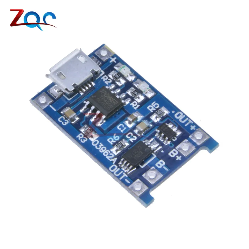 5 шт./лот Micro USB в 1A TC4056 18650 литиевое зарядное устройство зарядная плата модуль