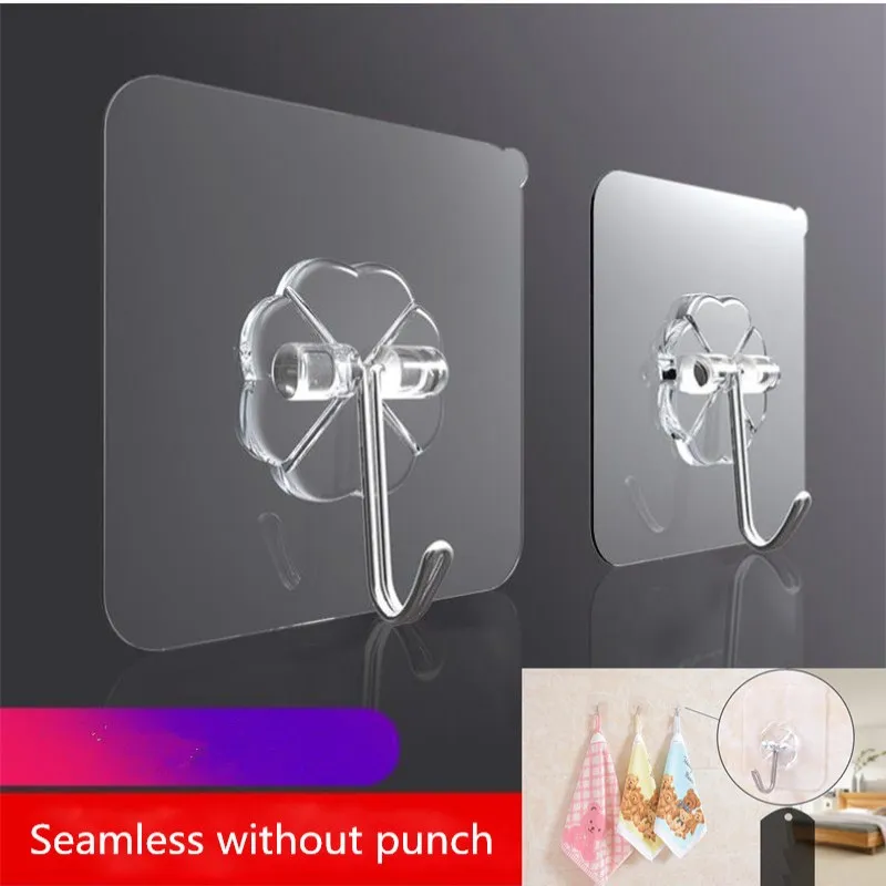 12PCs Boxed Wall Hooks Strong Transparent Suction Cup Sucker Hanger for Kitchen Bathroom Key Holder Hook Storage Hangers | Дом и сад