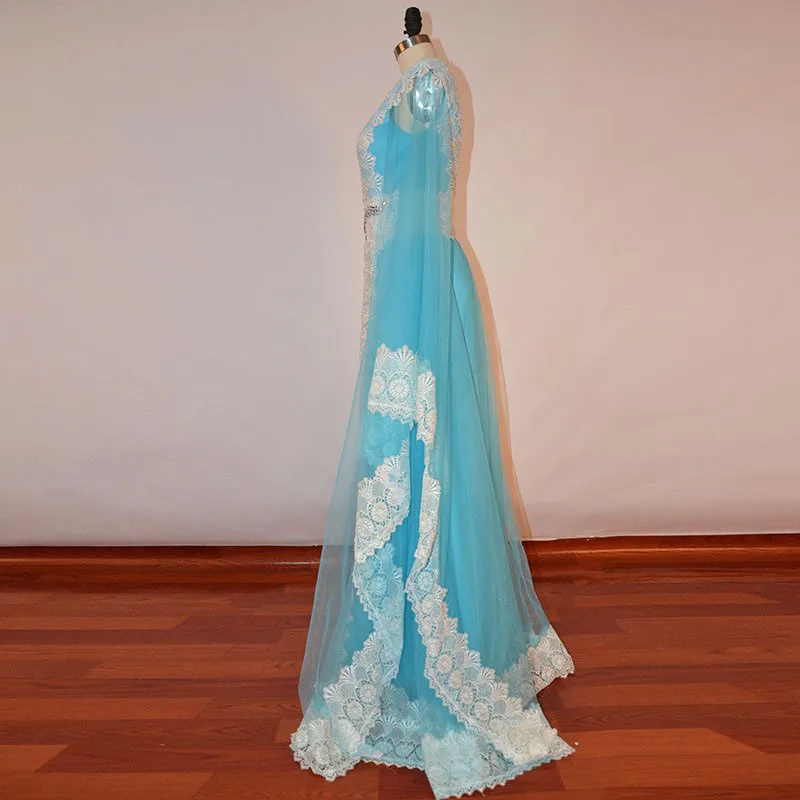 LORIE марокканский кафтан арабский v образный вырез длина в пол с длинным рукавом и