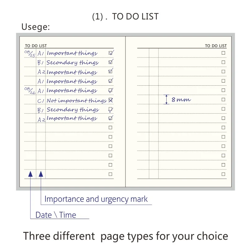 Карманные Блокноты с внутренним наполнителем чтобы сделать список