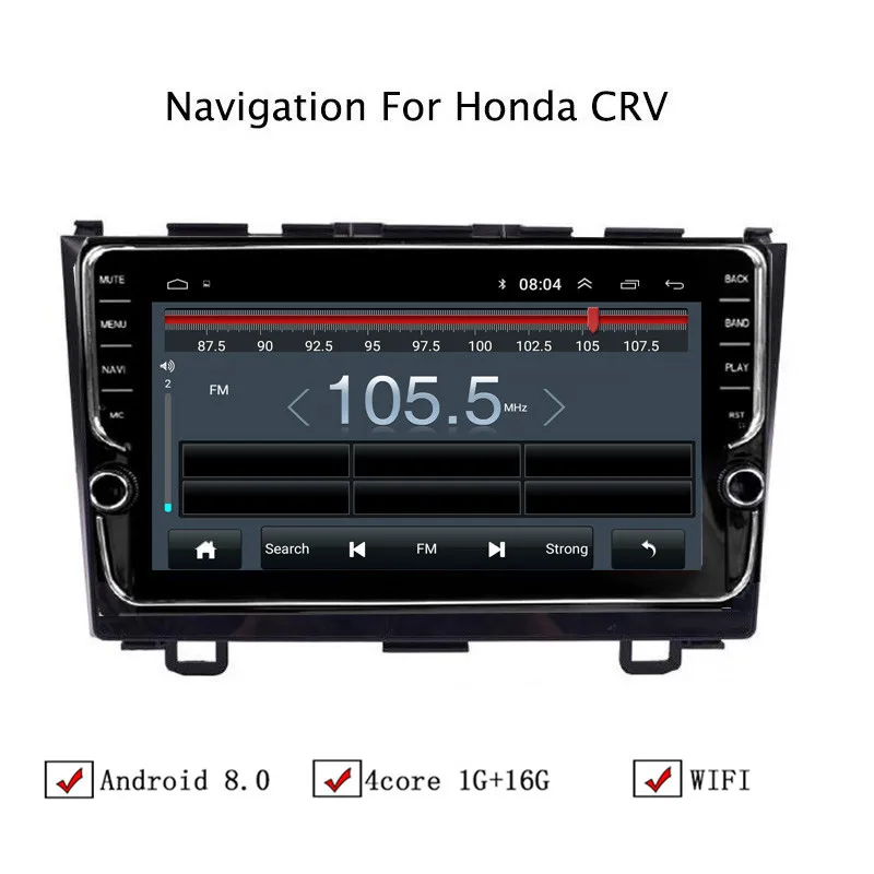 9 &quotAndroid 8 1 автомобильный gps навигатор для Honda CRV 2007 2011 Автомагнитола стерео