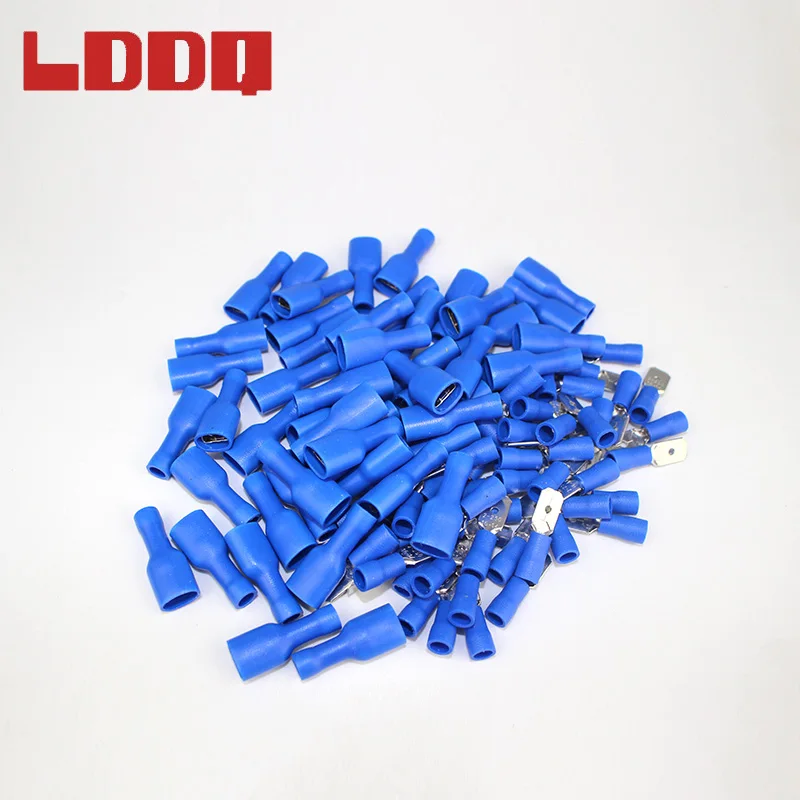 Комплект обжимных клемм LDDQ Spade папа и мама соединители для проводов faston 16 14AWG
