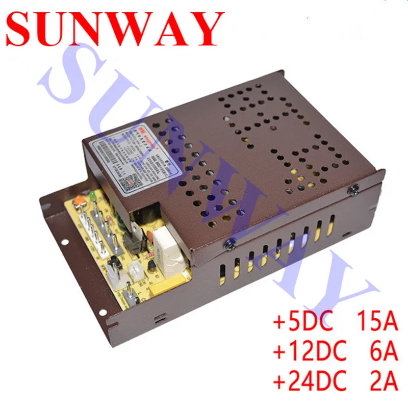 Аркадный импульсный источник питания 100 ~ 260VAC + 24V2A/+ 12V6A /+ 5V15A адаптер для имитации