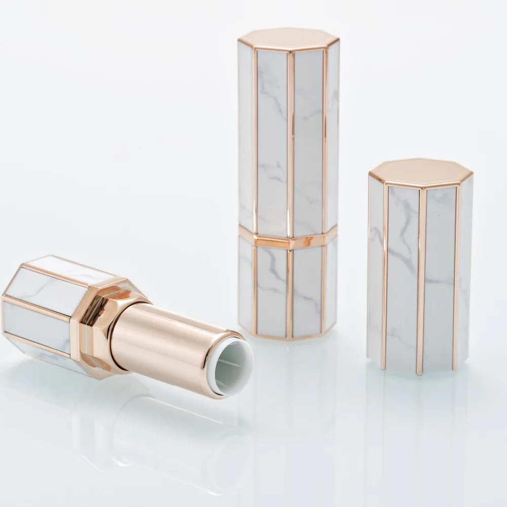 

Makeup 12.1mm DIY Empty Marble Lipstick Tube Travel Cosmetic Refillable Bottles Maquiagem Packing Tools 100pcs/lot DHL Free Ship