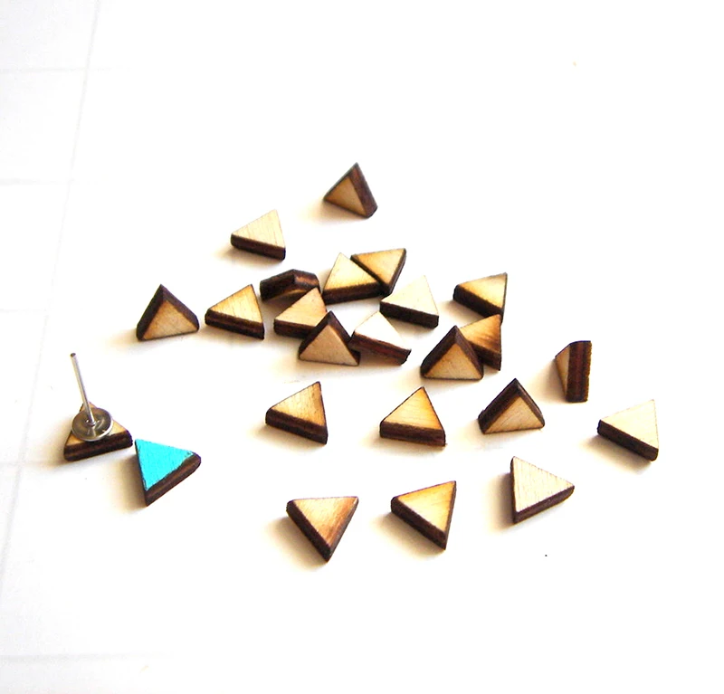 Бесплатная Доставка! Треугольная фотография 10 мм|earrings heart|earrings plasticearring websites |