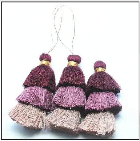 

10 шт. трехцветные кисточки тканевые подвесные аксессуары для ключей ремесло Сделай Сам изготовление 70 мм длина продажа браслетов дизайнерские аксессуары