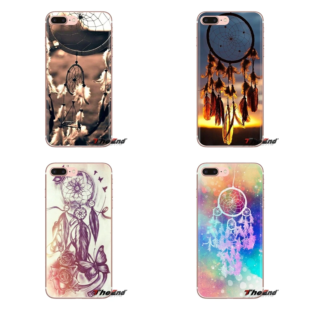 Прозрачный мягкий чехол для iPod Touch Apple iPhone 4 4S 5 5S SE 5C 6 6S 7 8 X XR XS Plus MAX Dream Catcher с перьями