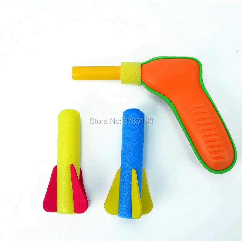 Pop Shotz игрушечный пистолет с воздушным питанием, пистолет, 2 вида пенные дротики, поп-игрушка, Открытый спорт, мягкая пена, пистолет, игрушка, ракета, давление