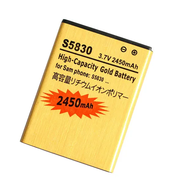 Запасной аккумулятор Seasonye 2450 мАч EB494358VU Gold + зарядное устройство с ЖК дисплеем для