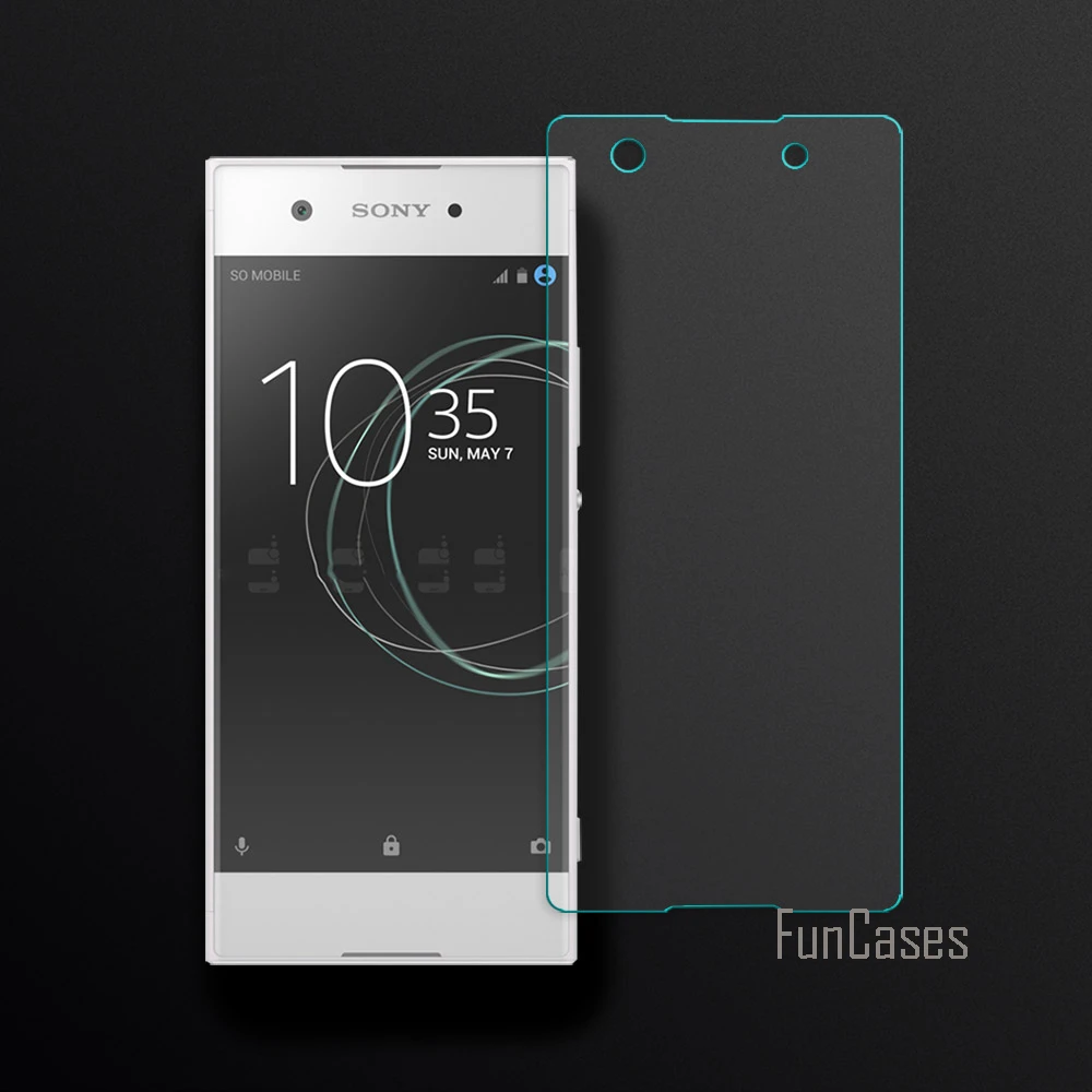 2.5D изогнутый край Экран для sony Xperia XA1/Z6 закаленное Стекло протектор фильм Anti Scratch 0
