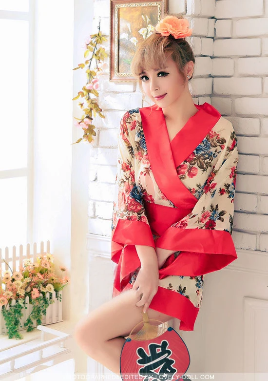 Женское японское кимоно Yukata модное нижнее белье с коротким рукавом в