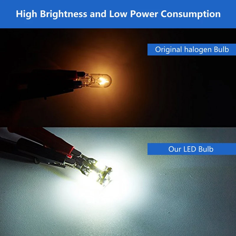 2 шт. T10 Canbus светодиодный без ошибок 194 168 10SMD 5730 автомобильный инструмент панель