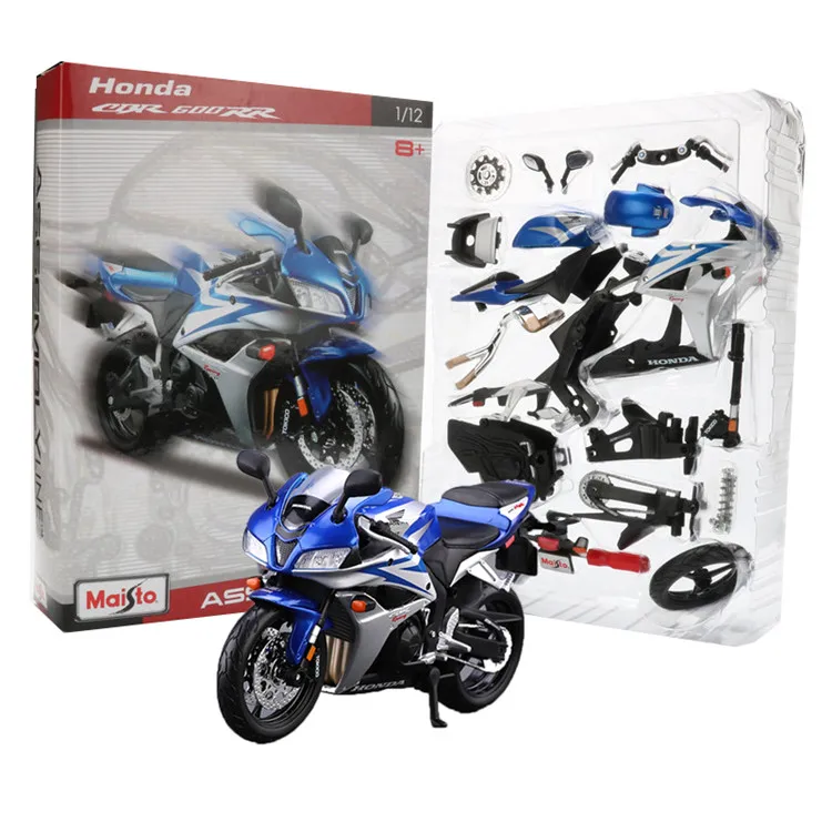 Maisto, модель мотоцикла из 1:12 сплава, игрушка, DIY Модель, строительные наборы, CBR600RR, YZF-R1, монстр 696, модели двигателя, игрушки для детей - Цвет: CBR600RR