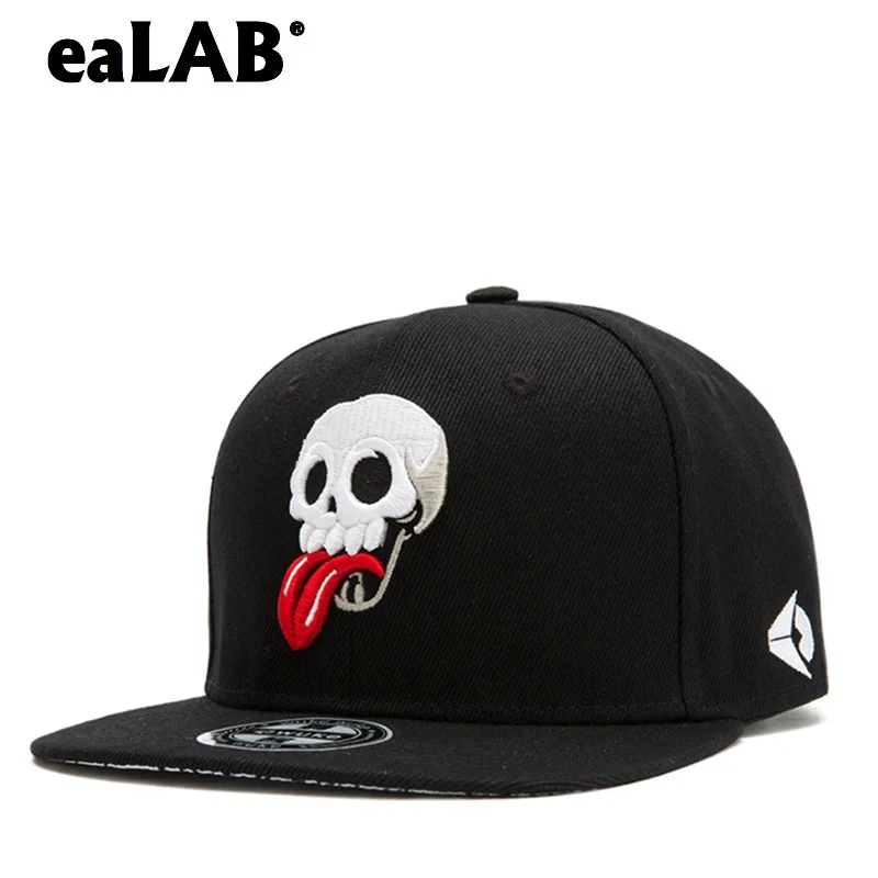 EaLAB Snapback хип хоп кепка для мужчин и женщин черная прямая Кепка с козырьком