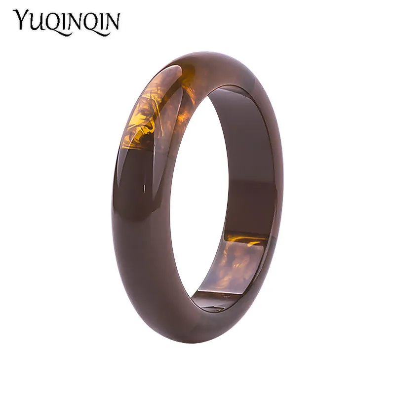 Классические браслеты-манжеты из смолы модные браслеты для женщин разноцветные