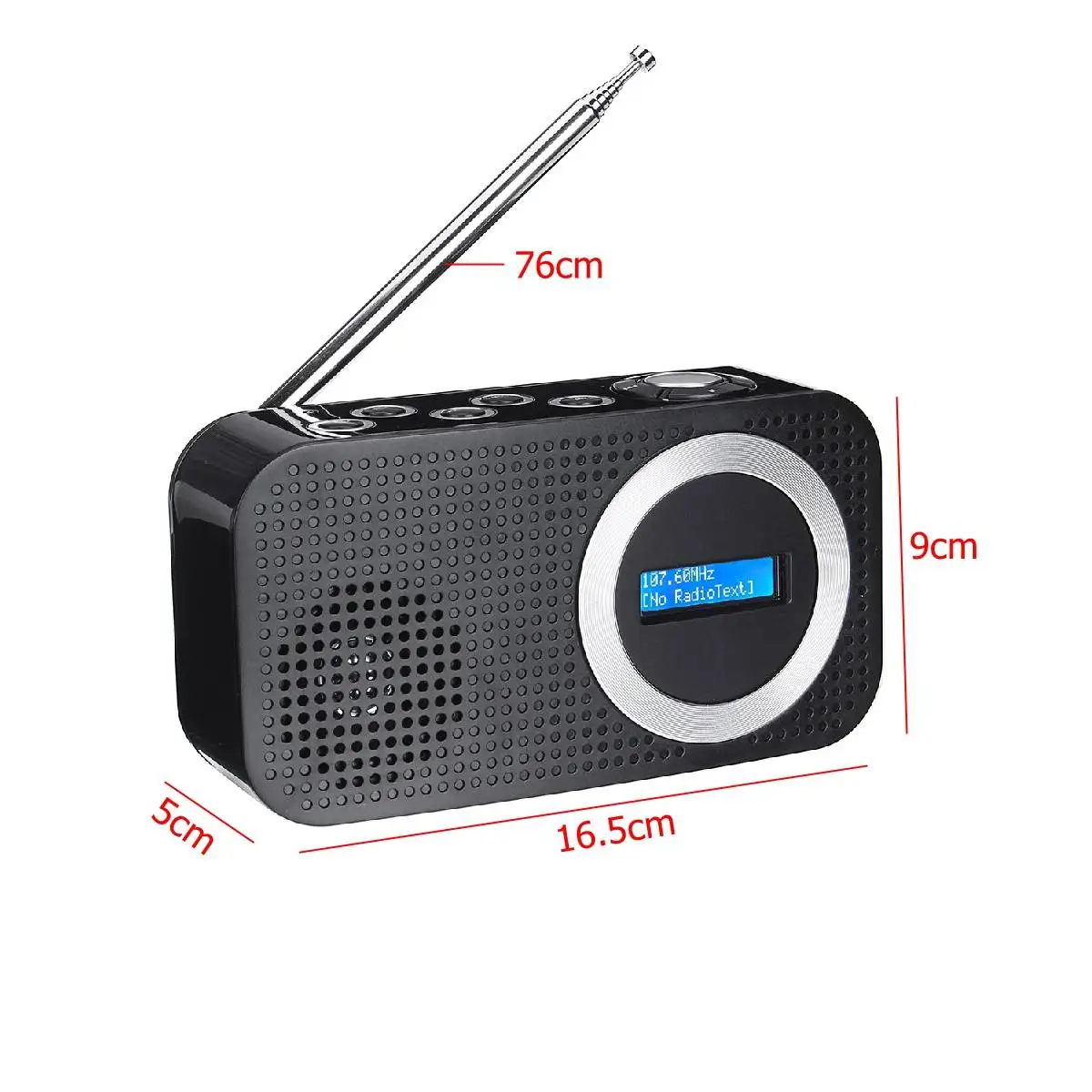 LEORY DAB цифровой fm-радио bluetooth динамик 3,5 мм AUX Jack ЖК-дисплей динамик в черном или белом цвете