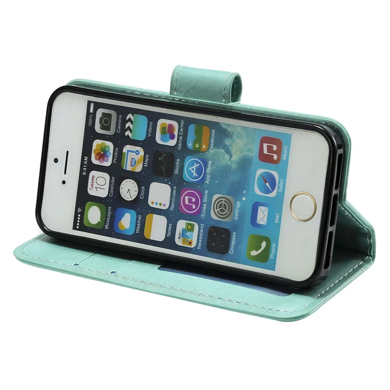 Чехол из искусственной кожи для Apple iPhone 5C флип кошелек мягкий силиконовый