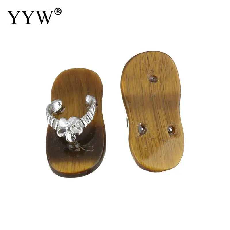 YYW, 1 пара, Женские Подвески для влюбленных, ювелирные изделия, новая мода, тапочки, очаровательные Висячие, натуральный прозрачный кварц, опал, роза, камень, подвески