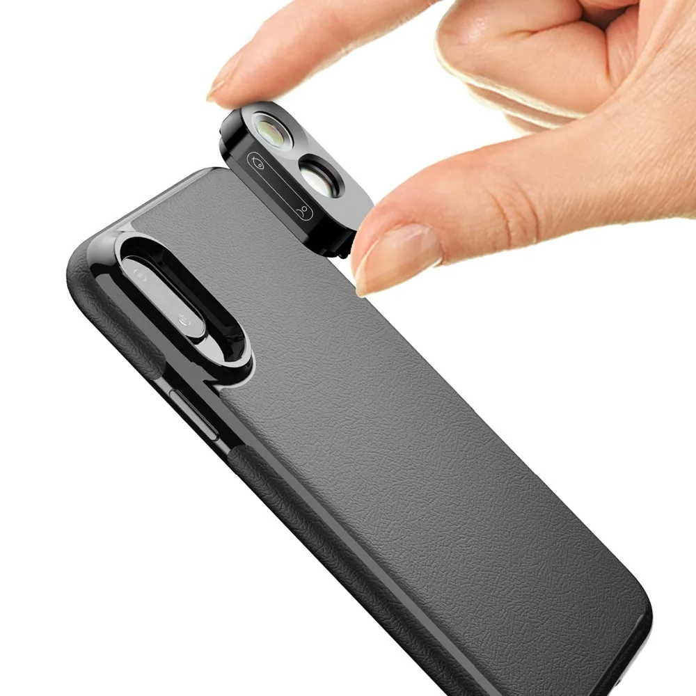 Супер маленький объектив APEXEL для iPhone X XS 3 в 1 широкоугольный макрообъектив