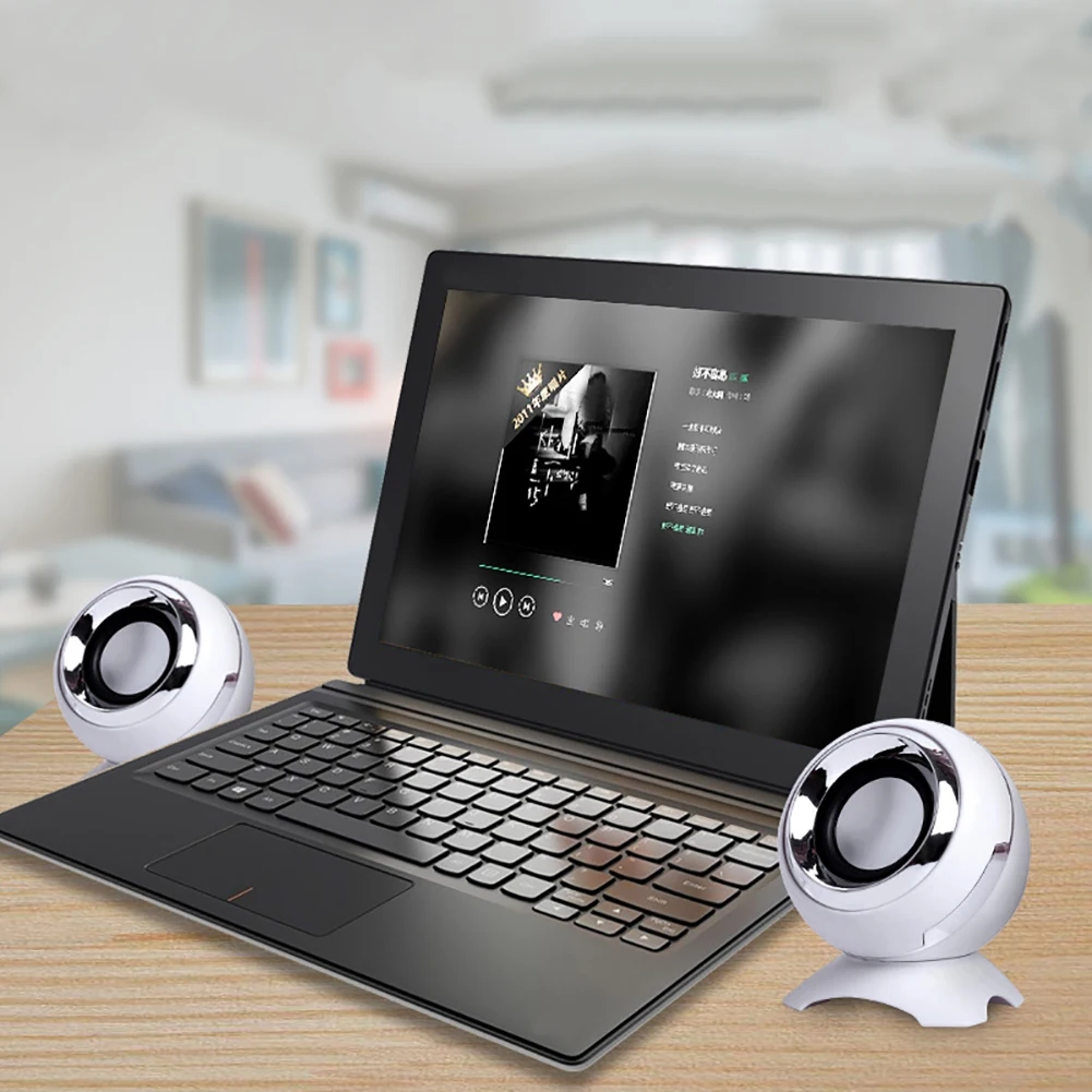 2 шт. портативный динамик Настольный Ноутбук компьютер проводной USB питание аудио