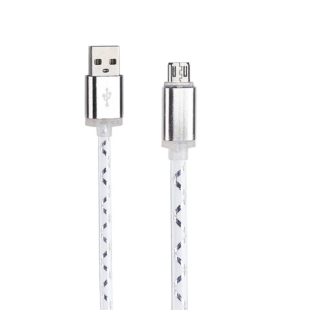 Кабель зарядный со светодиодной подсветкой и Micro USB для Samsung galaxy s7 Edge SL 56 #|Кабели