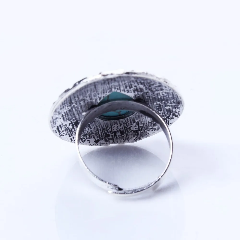 Nepal national retro ring drop shape Turquoise can adjust the size of | Украшения и аксессуары