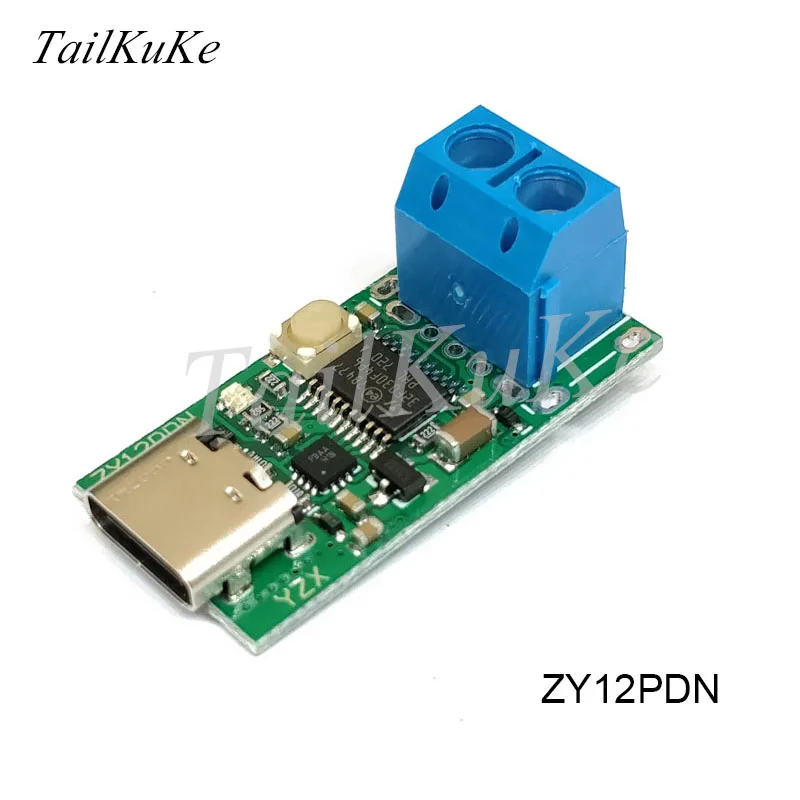ZY12PDS тип-c USB-C PD2.0 3,0 поворот DC USB обман Быстрая зарядка триггер детектор опроса