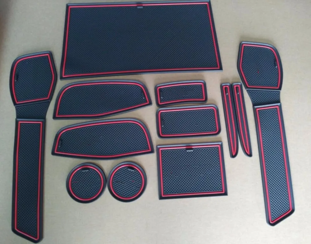 

Non-slip Interior door pad cup mat door gate slot mat for qashqai J11 2015 2016,15pcs/lot