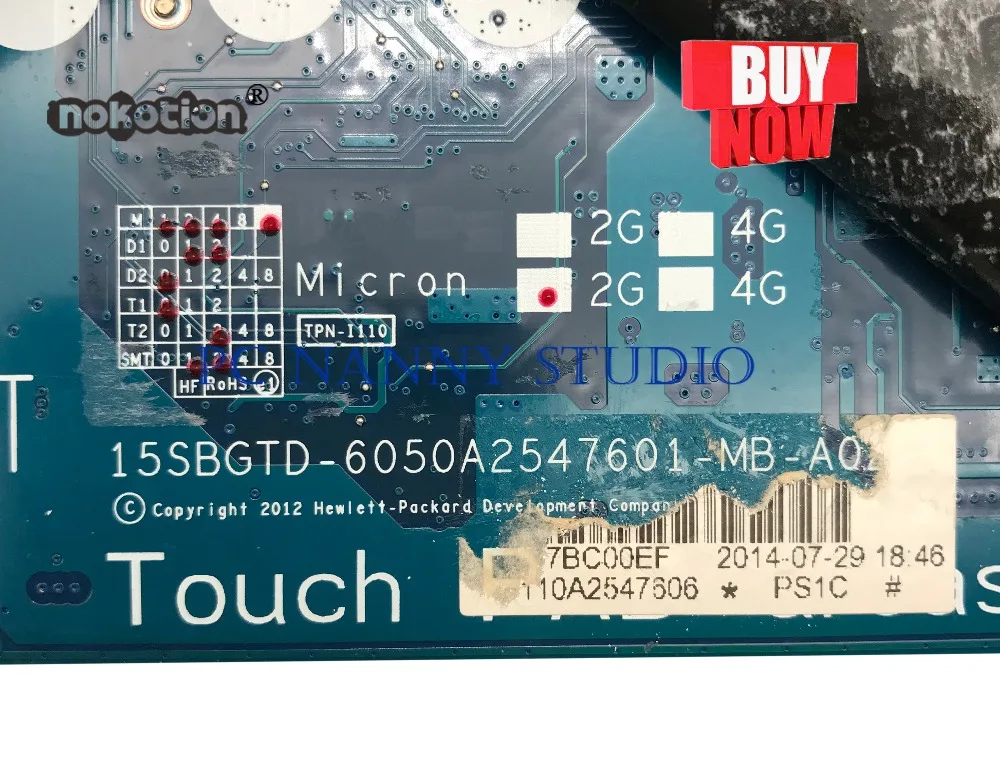 Материнская плата PANANNY для ноутбука HP ENVY 15 J 720569 501 001 6050A2547601 GeForce GT750