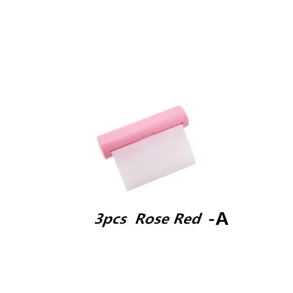 3pcs Rose Red A Портативное одноразовое мыло в коробке для мытья рук, цветочный туалетный коврик, сжатое полотенце, сумка для путешествий, предметы первой необходимости - Цвет: 3pcs Rose Red A