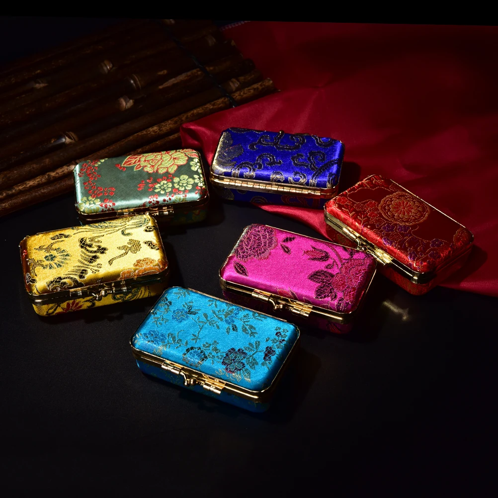 1 шт вышитый цветок дизайн Губная Помада Макияж сумка чехол для губной помады